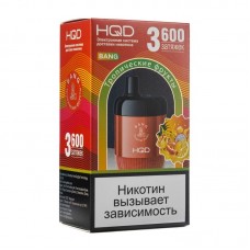 МК Одноразовая электронная сигарета HQD BANG Тропические Фрукты 3600 затяжек