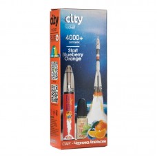 Одноразовая Электронная сигарета City Rocket Start Blueberry Orange (Черника апельсин) 4000 затяжек