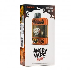 Электронная pod система Brusko Angry Vape Fury 650 mAh Orange (Оранжевый)