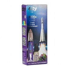 Одноразовая Электронная сигарета City Rocket Strela Grape Blackcurrant (Виноград черная смородина) 4000 затяжек