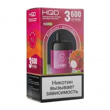 МК Одноразовая электронная сигарета HQD BANG Клубника Драгонфрут 3600 затяжек