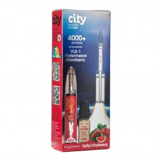 Одноразовая Электронная сигарета City Rocket VLS 1 Watermelon Strawberry (Арбуз клубника) 4000 затяжек