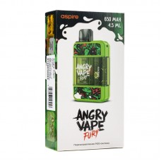 Электронная pod система Brusko Angry Vape Fury 650 mAh Green (Зеленый)