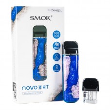 POD Система Набор SMOK NOVO 2 Kit 800mAh Blue Stabilizing Wood